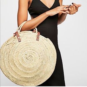 NWT Free People straw bag